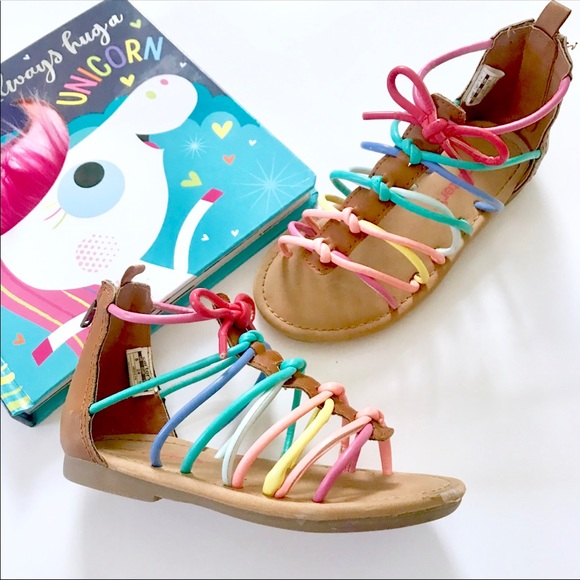 toddler girl rainbow sandals